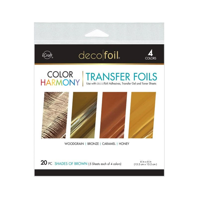Deco Foil Color Harmony Transfer Foil Multi-Pack | Shades of Brown