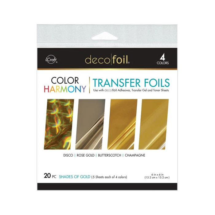 Deco Foil Color Harmony Transfer Foil Multi-Pack | Shades of Gold