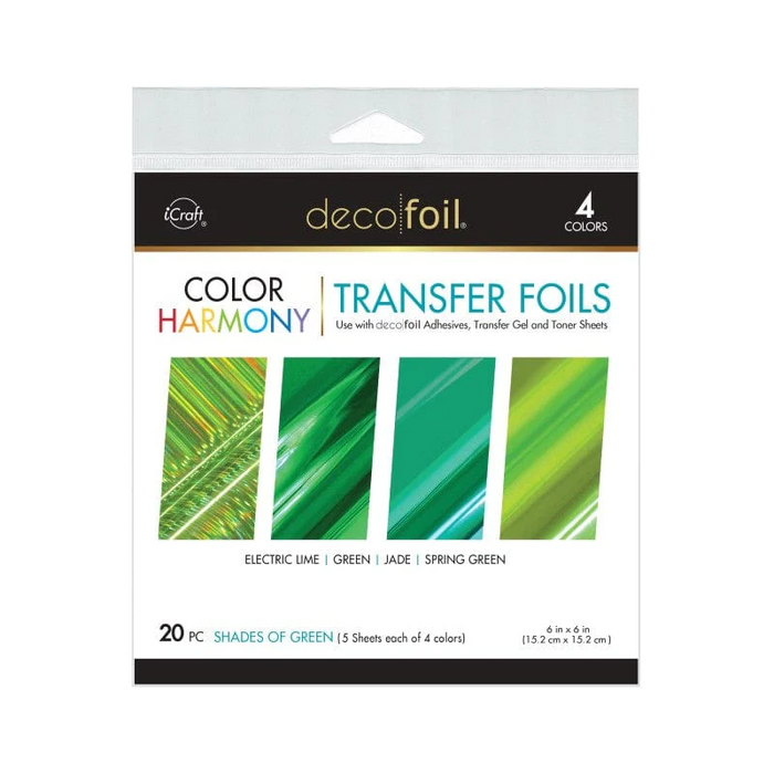 Deco Foil Color Harmony Transfer Foil Multi-Pack | Shades of Green