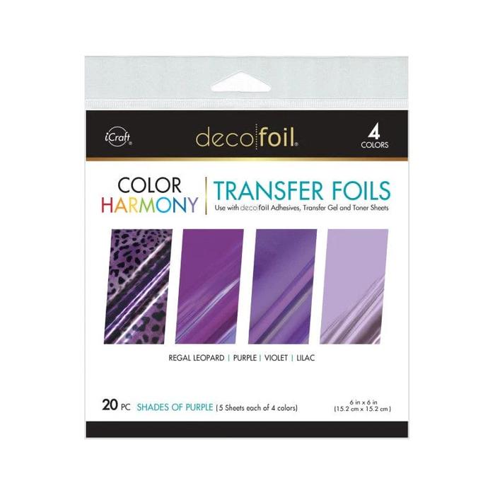 Deco Foil Color Harmony Transfer Foil Multi-Pack | Shades of Purple