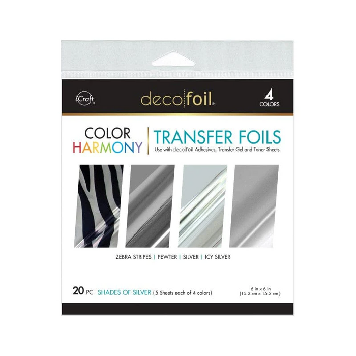 Deco Foil Color Harmony Transfer Foil Multi-Pack | Shades of Silver