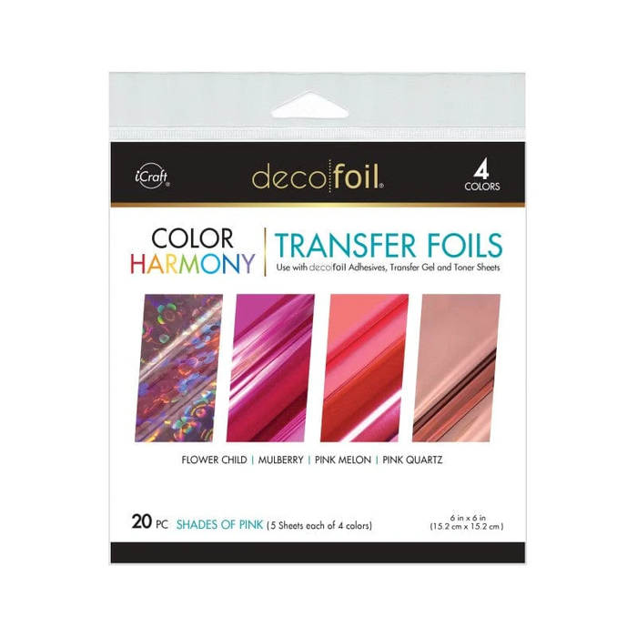 Deco Foil Color Harmony Transfer Foil Multi-Pack | Shades of Pink