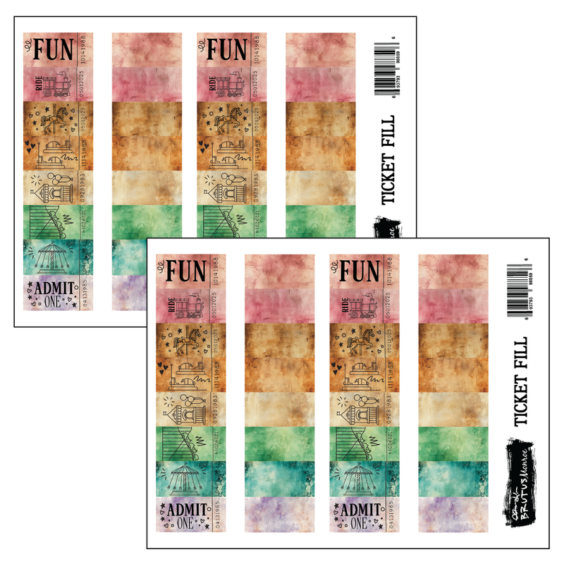 Ticket Fill - Cutting Die Companion