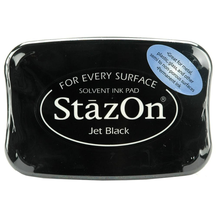 StazOn Solvent Ink Pad - Jet Black