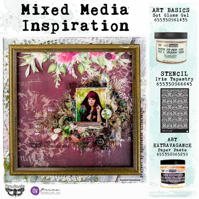 Finnabair | Art Basics Soft Gloss Gel 8.5oz | Transparent