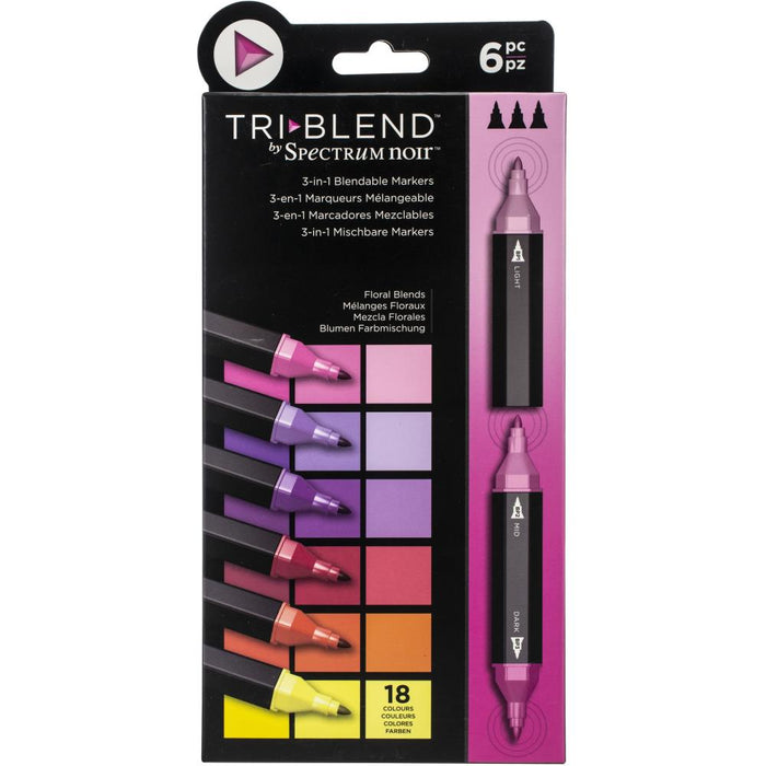 Spectrum Noir Triblend Markers 6/Pkg | Floral Blends