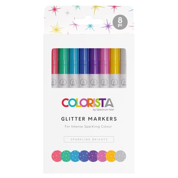 Colorista | Glitter Marker 8/Pkg | Sparkling Brights