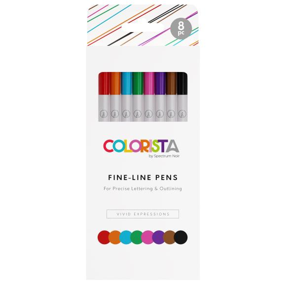 Colorista | Fine-Line Pens 8/Pkg | Vivid Expressions