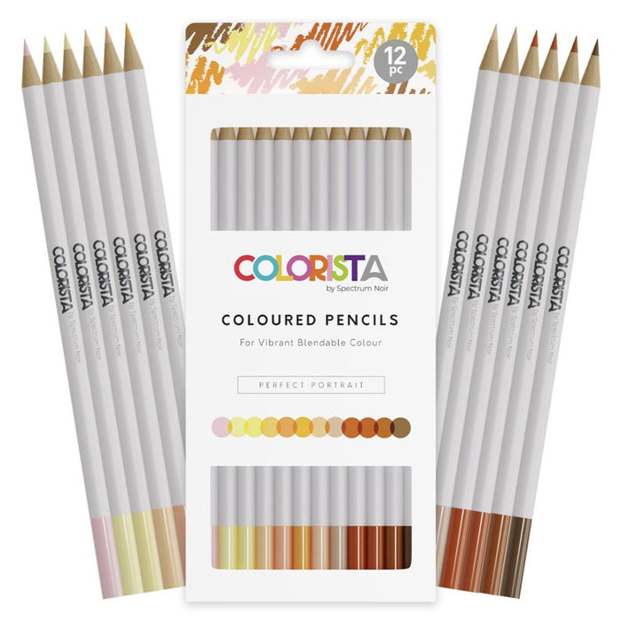 Spectrum Noir Colorista Colour Pencil | 12 Pencils | Perfect Portrait