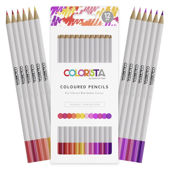 Spectrum Noir Colorista Colour Pencil | 12 Pencils | Floral Sensation