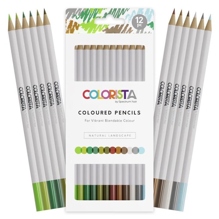 Spectrum Noir Colorista Colour Pencil | 12 Pencils | Natural Landscape