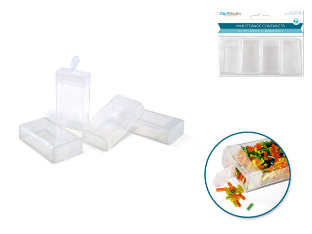 Mini Storage Containers | 4pk