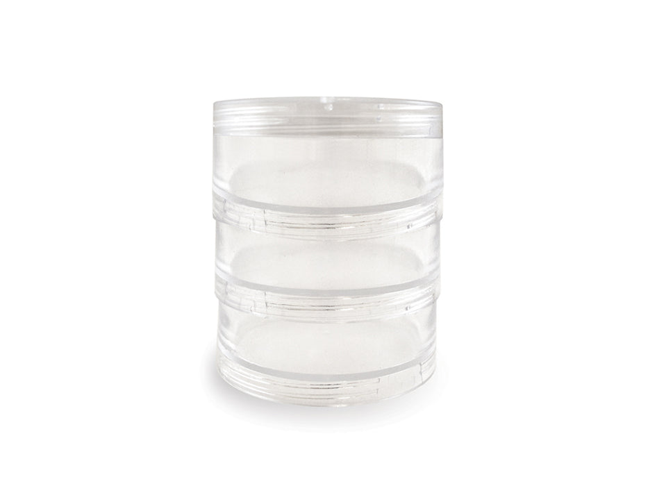 Screw-Stack Canisters | 3 Jar | 2.75"x1"