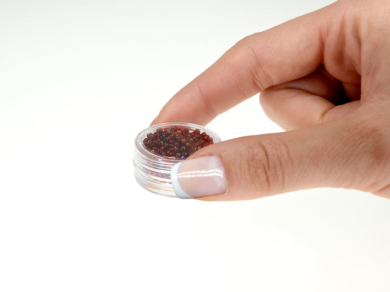 Screw-Top | 12 Mini Canisters | Storage Box