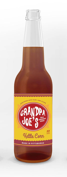 Grandpa Joe's Kettle Corn Soda, 12oz Glass Bottle