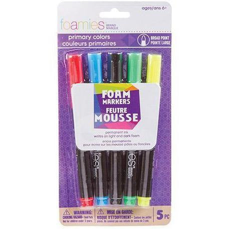 Foamies® Markers - Vibrant Colors - 5 pieces
