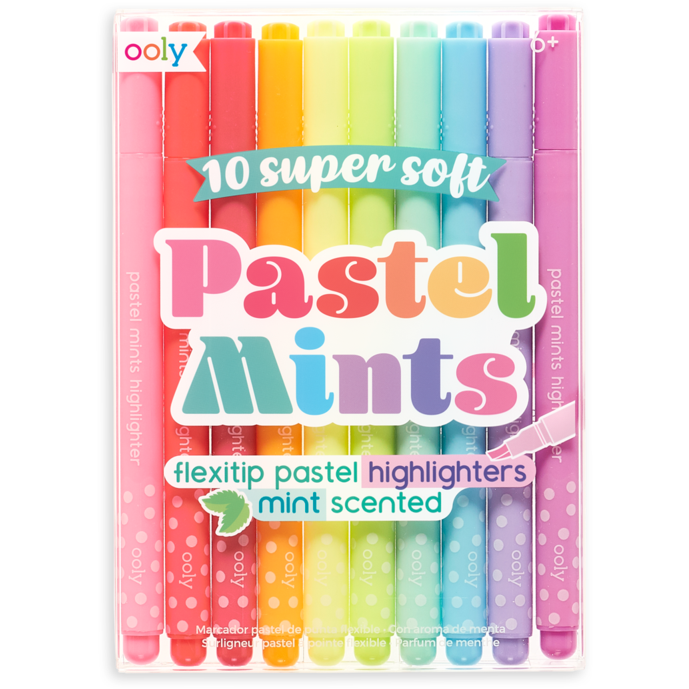Pastel Mints Scented Highlighters - Set of 10