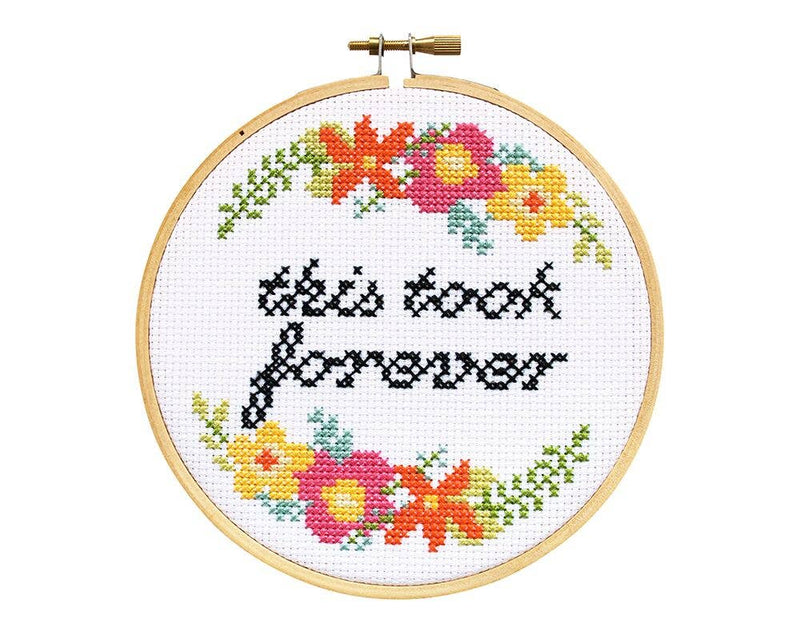 The Stranded Stitch - This Took Forever Cross Stitch Kit