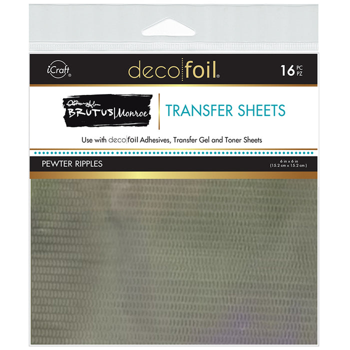 Brutus Monroe | Foil Transfer Sheets | Pewter Ripples