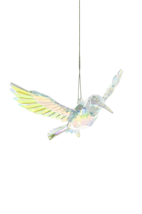Starlight Collection - Clear Iridescent Hummingbird Ornament