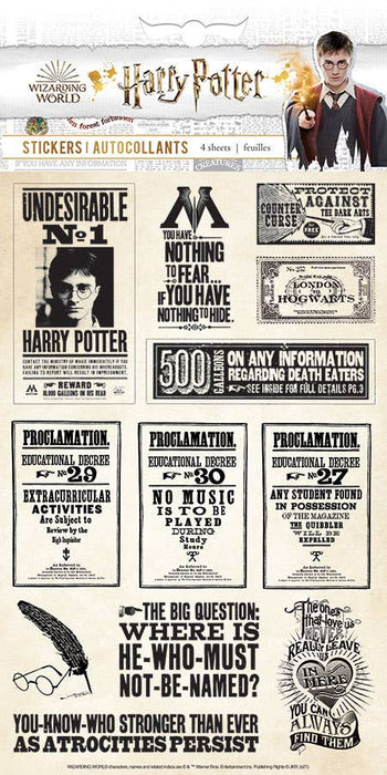 Paper House Productions - Harry Potter Papers & Proclamations Sticker Pack