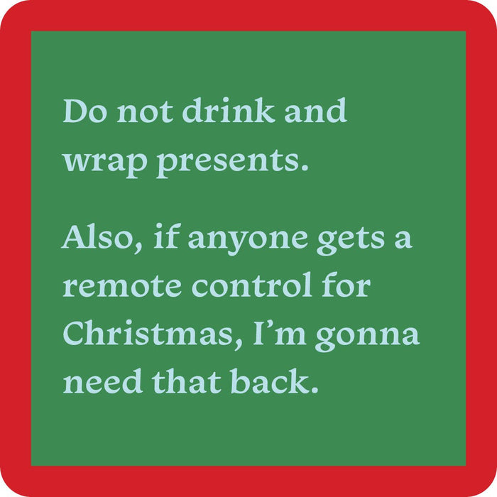 Drinks on Me - COASTER: XMAS Drink and Wrap