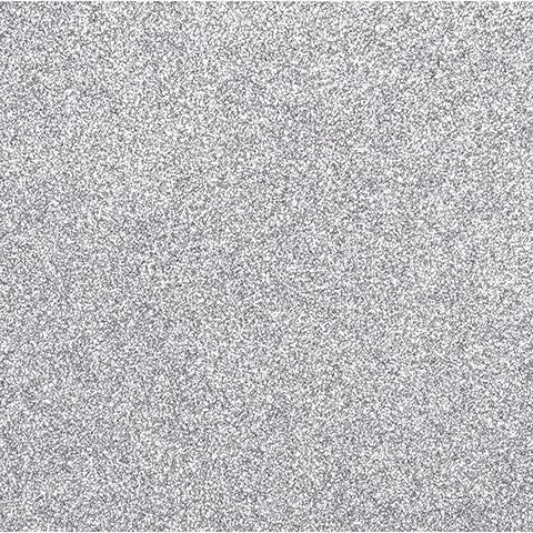 Sticky Back Glitter Sheet - Silver - 12x12 inches