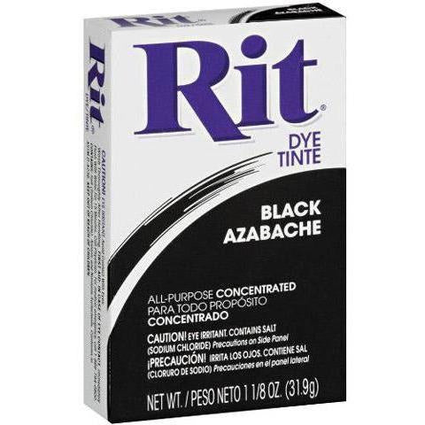 Rit Black Powder Dye: 1.125 ounces