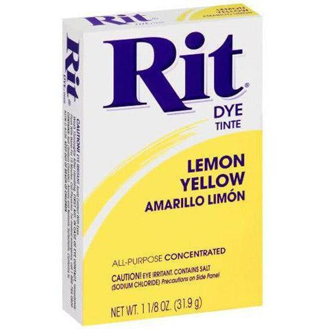 Rit Lemon Yellow Powder Dye: 1.125 ounces