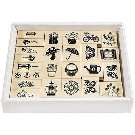 Spring | Wood Block Rubber Stamps