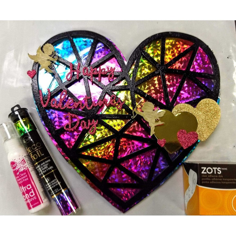 Deco Foil™ Transfer Sheets • Rainbow Shattered Glass