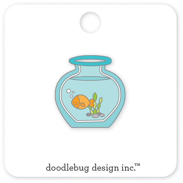 Doodlebug Design | Pretty Kitty Collection Coordinates | Collectible Pins - Goldie