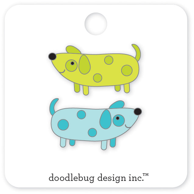 Doodlebug Design | Doggone Cute Collection Coordinates | Collectible Pins - Weenie
