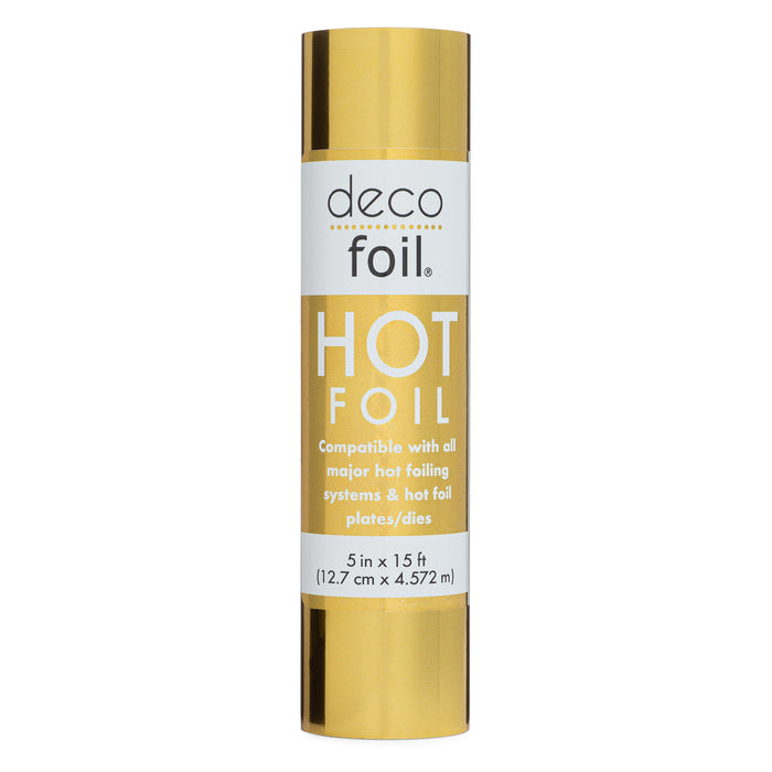 Deco Foil Hot Foils 5 in x 15 ft - GOLD