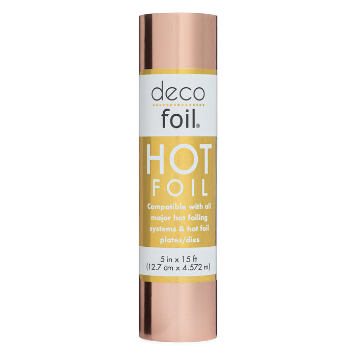 Deco Foil Hot Foils 5 in x 15 ft - ROSE GOLD