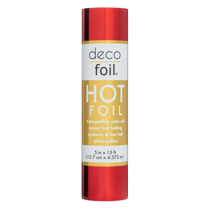 Deco Foil Hot Foils 5 in x 15 ft - CHILI RED