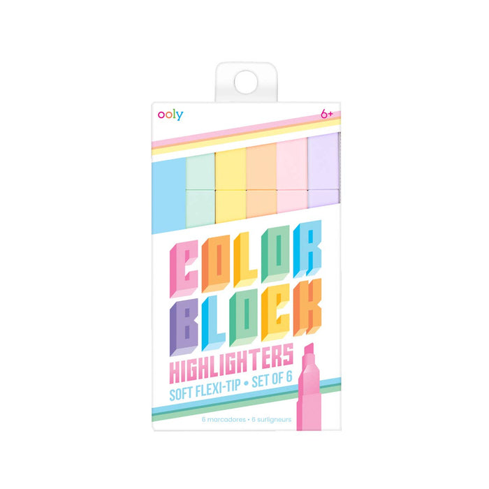 OOLY - Color Block Highlighters - set of 6