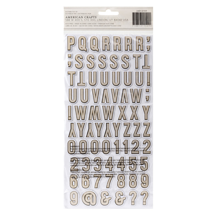 Vicki Boutin Evergreen & Holly | Thickers Stickers 156/Pkg | Alpha W/Gold Foil Accents