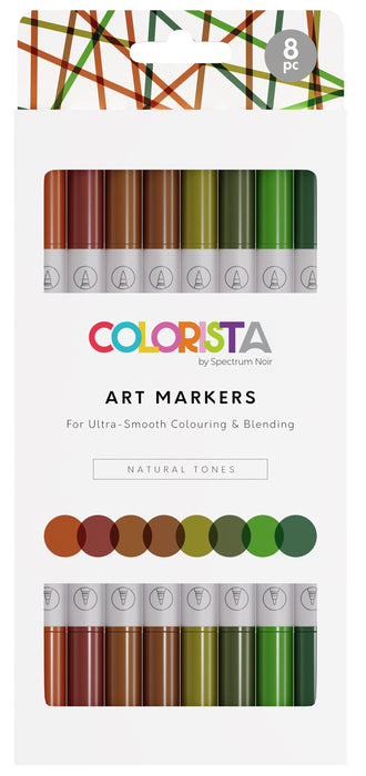 Colorista | Art Marker 8/Pkg | Natural Tones