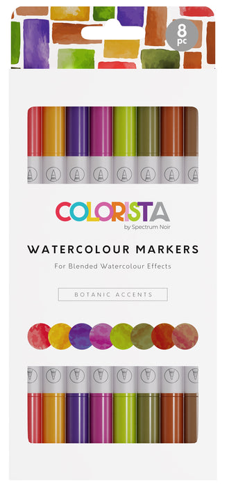 Colorista | Watercolor Marker | 8/Pkg | Botanic Accents