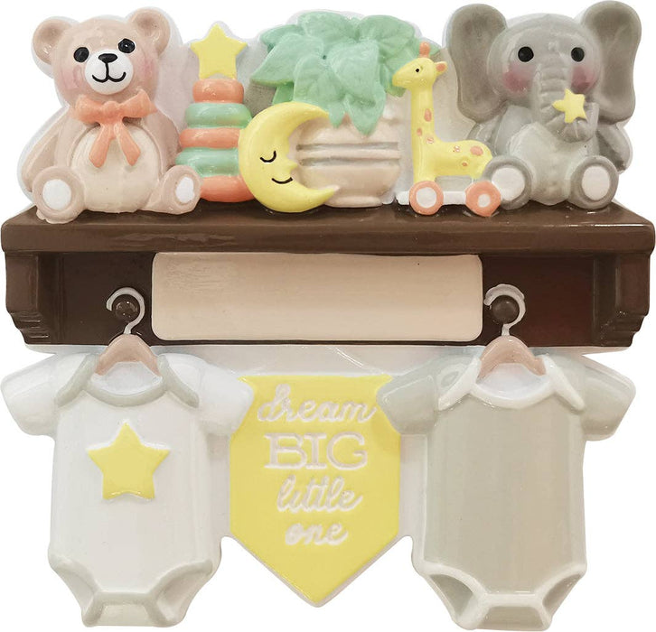 Baby Shelf (Gender Neutral) Personalized Ornament