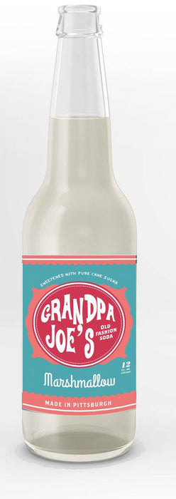 Grandpa Joe's Marshmallow Soda, 12oz Glass Bottle