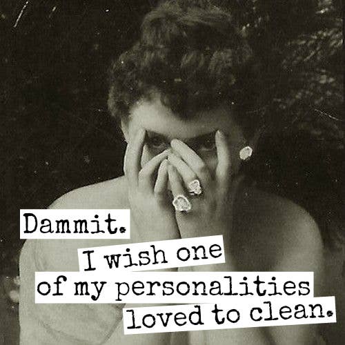 Raven's Rest Studio - Fridge Magnet. Dammit. I Wish One Of My Personalities...