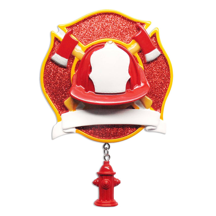 Fireman Personalized Christmas Ornament