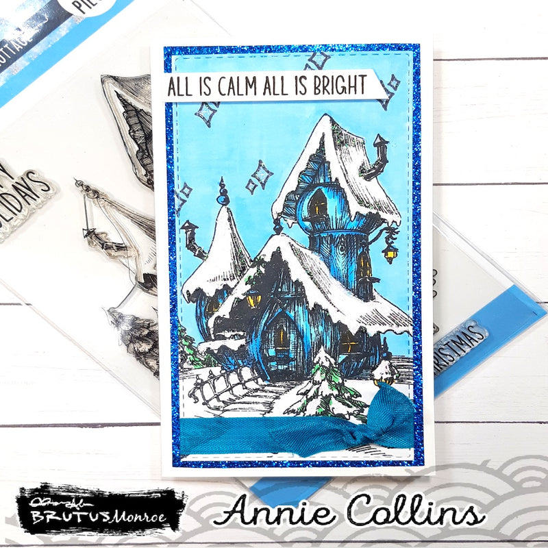 Winter Cottage | 4x6 Stamp Set