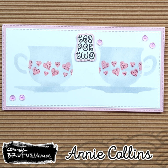 Slimline Stencil-Tea Cup Patterns