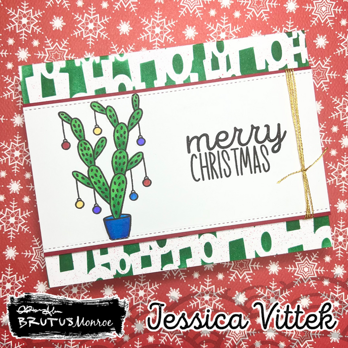 Christmas Cacti 4x6 Stamps