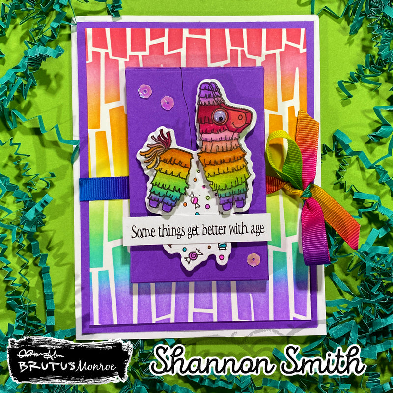 Pinata Fringe | Mixed Media Stencil