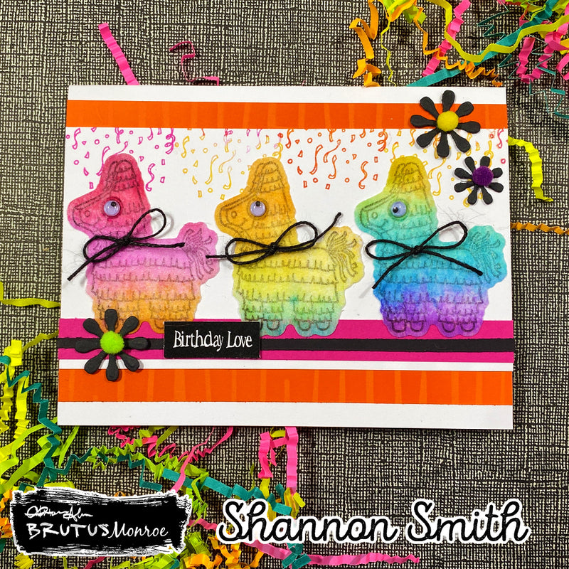 Pinata Fringe | Mixed Media Stencil