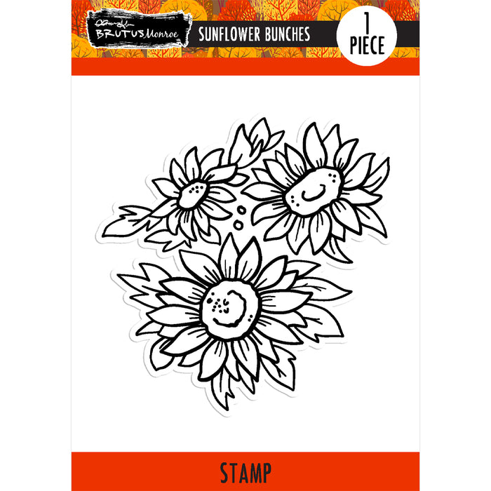 Sunflower Bunches 4x4 Stamp Set